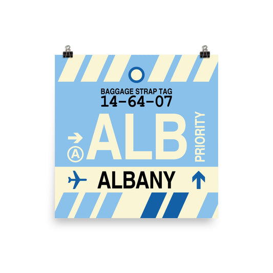Travel-Themed Poster Print • ALB Albany • YHM Designs - Image 01