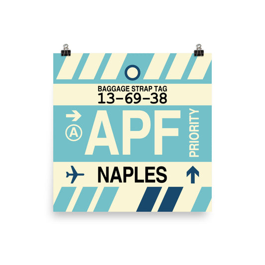 Travel-Themed Poster Print • APF Naples • YHM Designs - Image 01