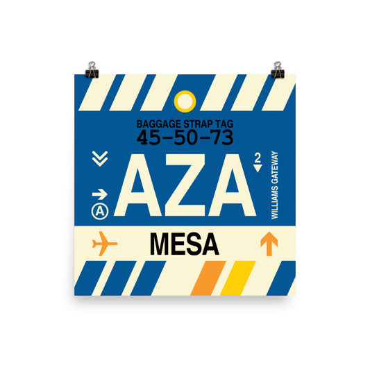 Travel-Themed Poster Print • AZA Mesa Souvenir • YHM Designs - Image 01