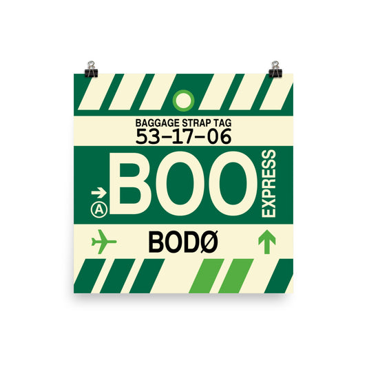 Travel-Themed Poster Print • BOO Bodo • YHM Designs - Image 01