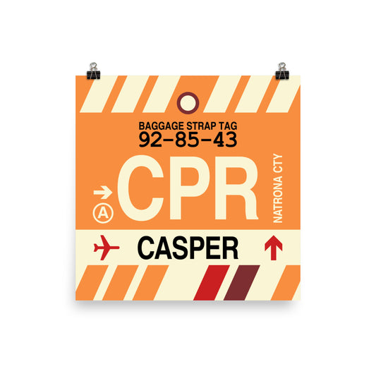 Travel-Themed Poster Print • CPR Casper • YHM Designs - Image 01
