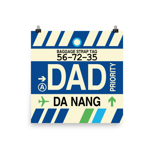 Travel-Themed Poster Print • DAD Da Nang • YHM Designs - Image 01