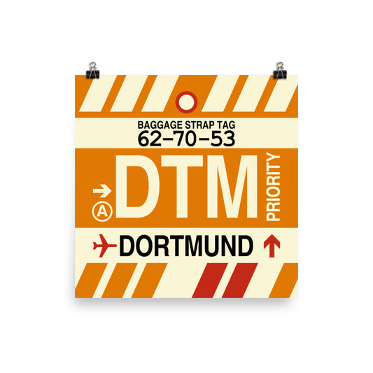 Travel-Themed Poster Print • DTM Dortmund • YHM Designs - Image 01