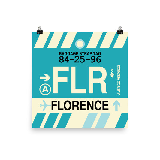 Travel-Themed Poster Print • FLR Florence • YHM Designs - Image 01
