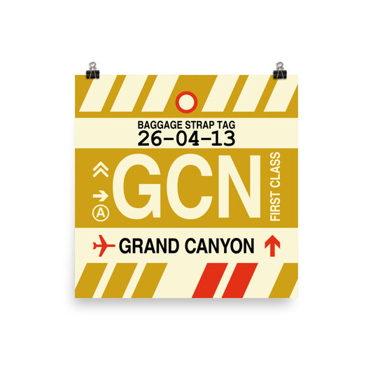 Travel-Themed Poster Print • GCN Grand Canyon Souvenir • YHM Designs - Image 01