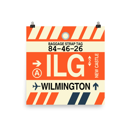 Travel-Themed Poster Print • ILG Wilmington Souvenir • YHM Designs - Image 01