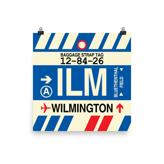 Travel-Themed Poster Print • ILM Wilmington • YHM Designs - Image 01