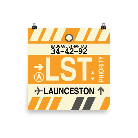 Travel-Themed Poster Print • LST Launceston • YHM Designs - Image 01
