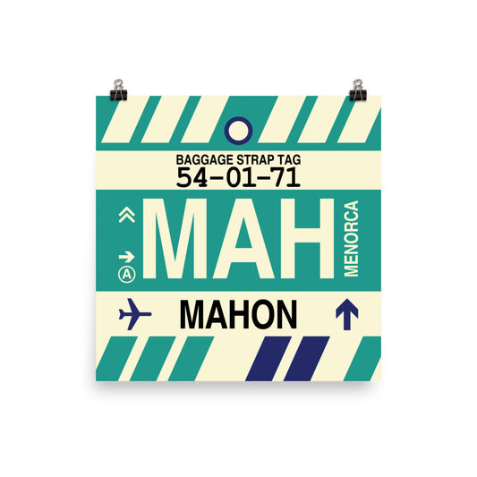 Travel-Themed Poster Print • MAH Mahon Souvenir • YHM Designs - Image 01