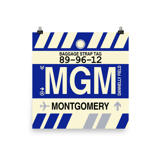 Travel-Themed Poster Print • MGM Montgomery Souvenir • YHM Designs - Image 01