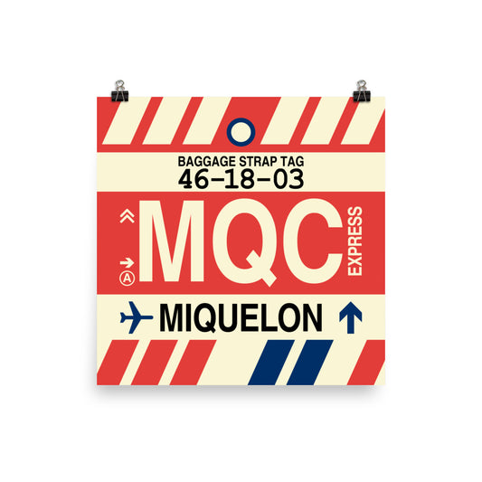 Travel-Themed Poster Print • MQC Miquelon Souvenir • YHM Designs - Image 01