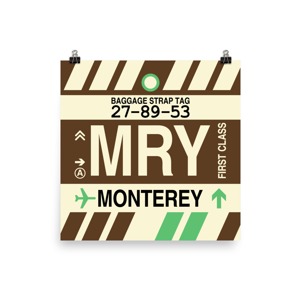 Travel-Themed Poster Print • MRY Monterey • YHM Designs - Image 01