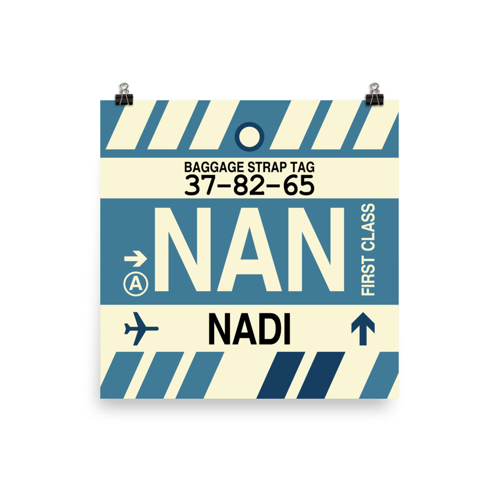 Travel-Themed Poster Print • NAN Nadi Souvenir • YHM Designs - Image 01