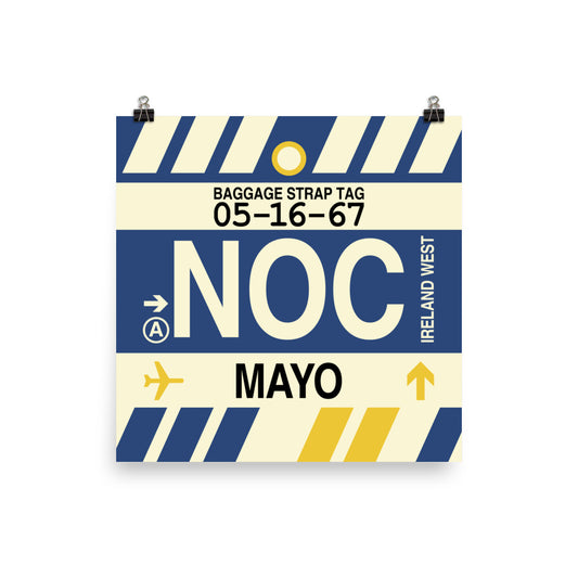 Travel-Themed Poster Print • NOC Mayo Souvenir • YHM Designs - Image 01