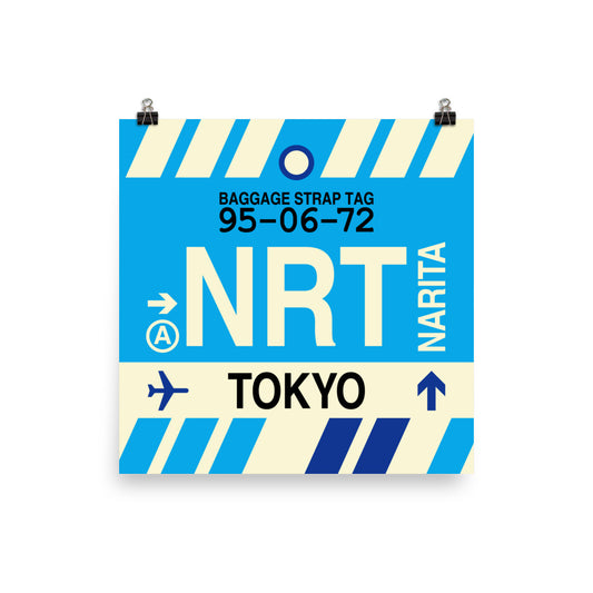 Travel-Themed Poster Print • NRT Tokyo • YHM Designs - Image 01