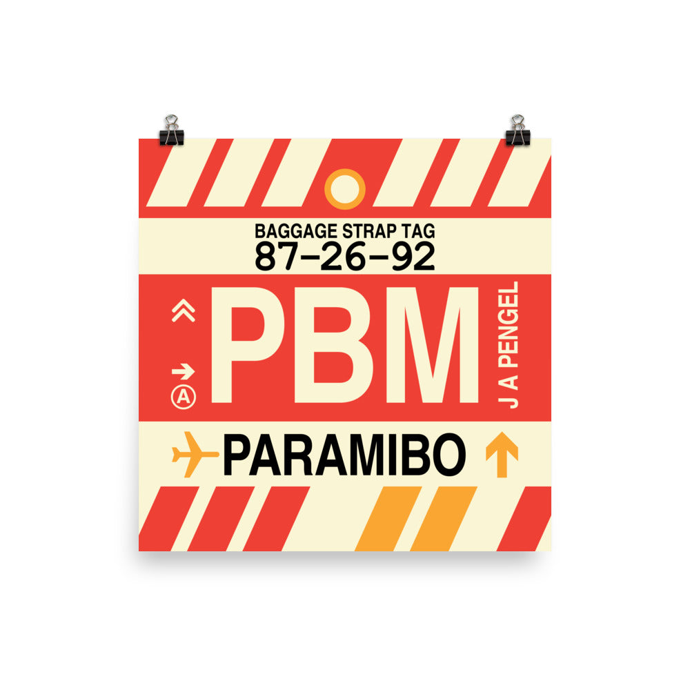 Travel-Themed Poster Print • PBM Paramibo Souvenir • YHM Designs - Image 01