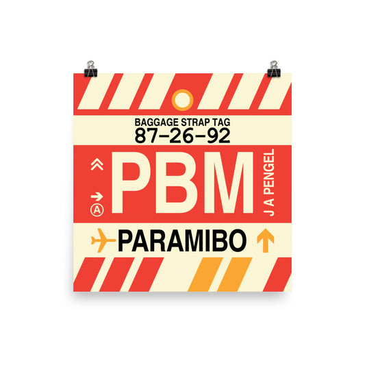Travel-Themed Poster Print • PBM Paramibo Souvenir • YHM Designs - Image 01