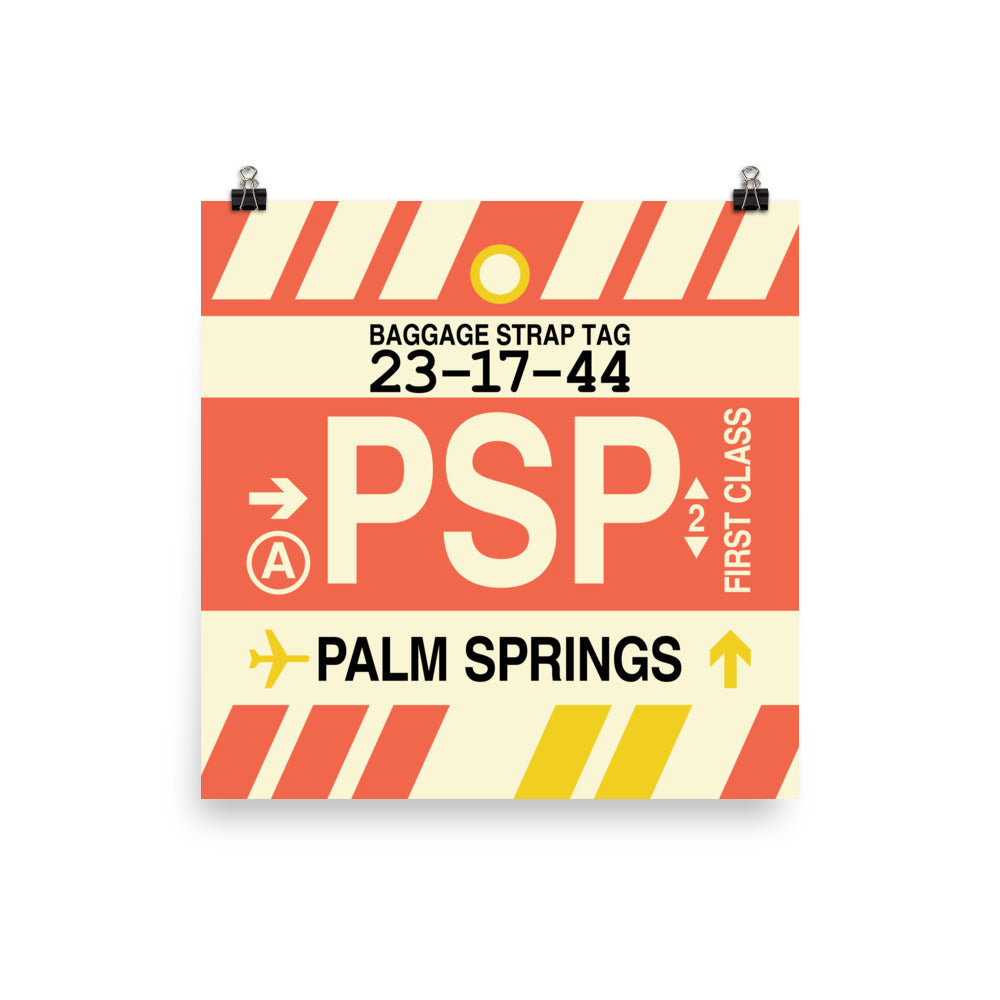Travel-Themed Poster Print • PSP Palm Springs • YHM Designs - Image 01
