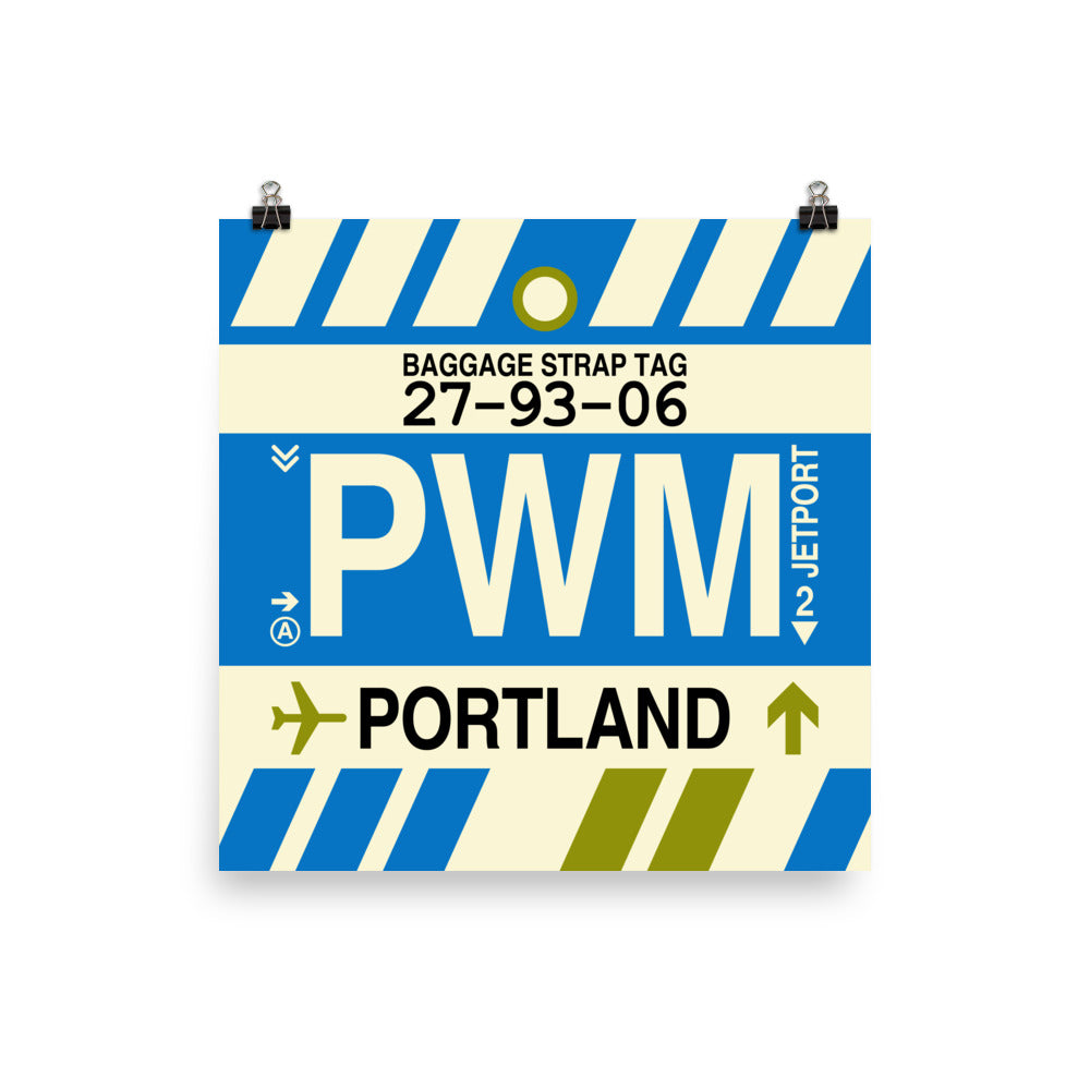 Travel-Themed Poster Print • PWM Portland • YHM Designs - Image 01