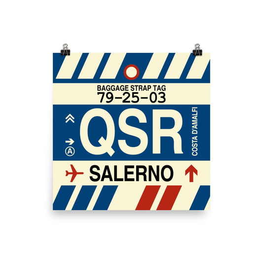 Travel-Themed Poster Print • QSR Salerno • YHM Designs - Image 01