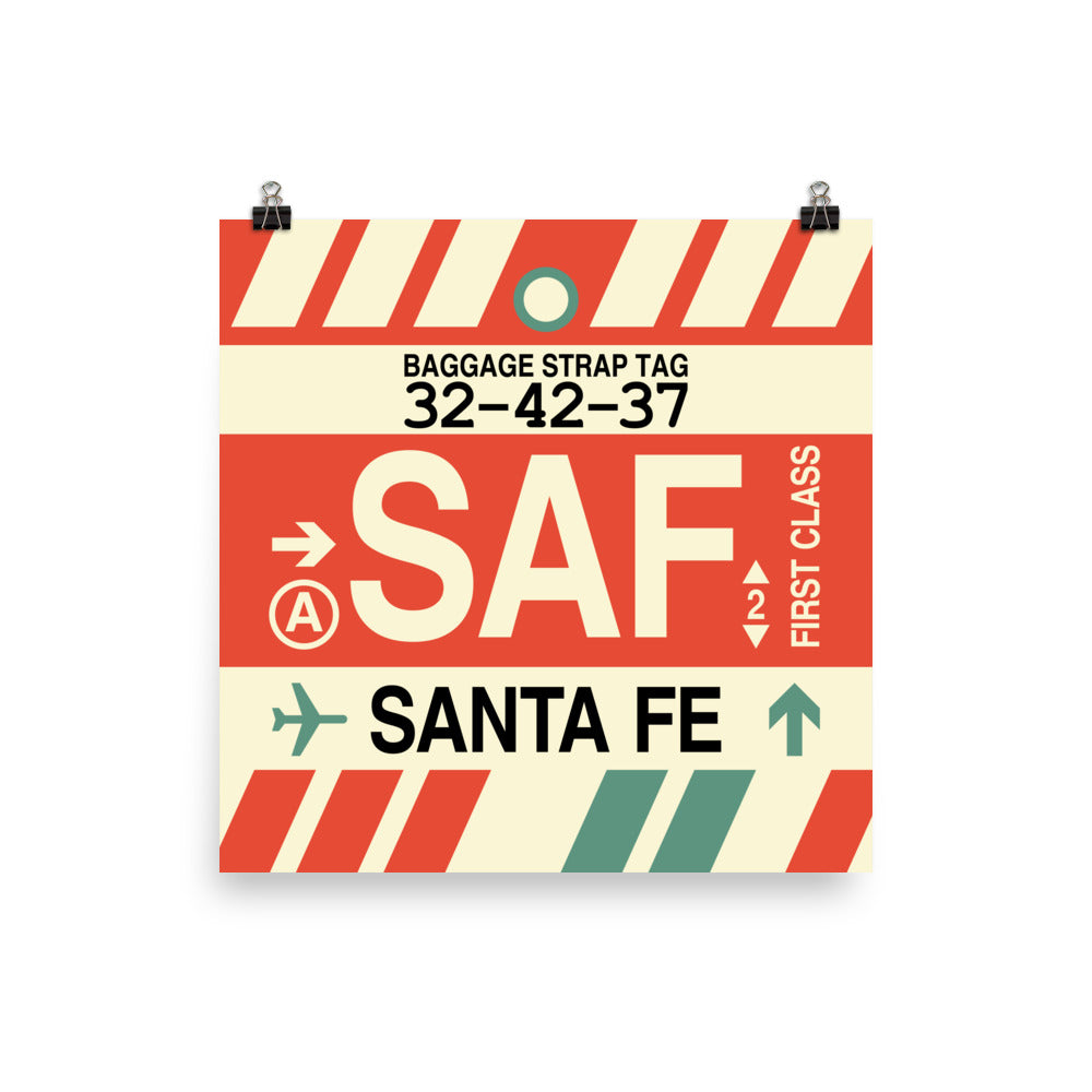 Travel-Themed Poster Print • SAF Santa Fe • YHM Designs - Image 01