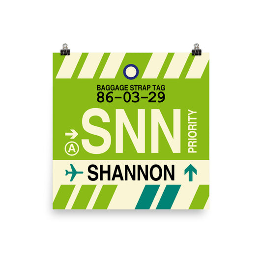 Travel-Themed Poster Print • SNN Shannon Souvenir • YHM Designs - Image 01