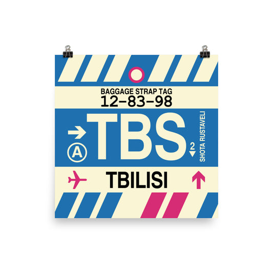 Travel-Themed Poster Print • TBS Tbilisi • YHM Designs - Image 01
