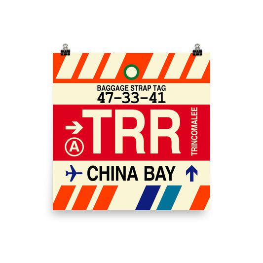 Travel-Themed Poster Print • TRR China Bay • YHM Designs - Image 01