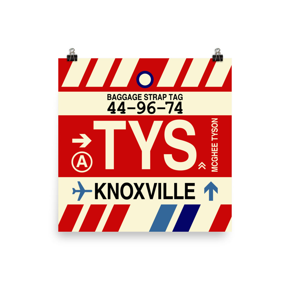 Travel-Themed Poster Print • TYS Knoxville • YHM Designs - Image 01