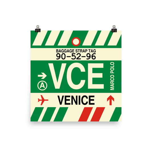 Travel-Themed Poster Print • VCE Venice • YHM Designs - Image 01