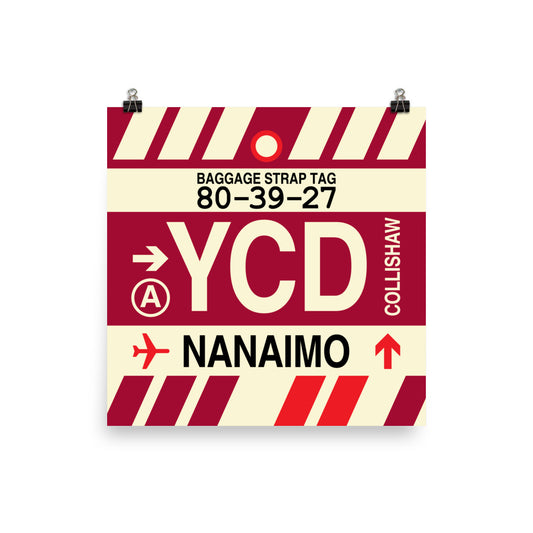 Travel-Themed Poster Print • YCD Nanaimo • YHM Designs - Image 01
