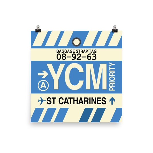 Travel-Themed Poster Print • YCM St. Catharines • YHM Designs - Image 01