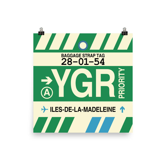 Travel-Themed Poster Print • YGR Îles-de-la-Madeleine • YHM Designs - Image 01