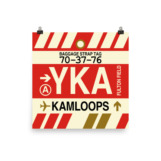 Travel-Themed Poster Print • YKA Kamloops • YHM Designs - Image 01