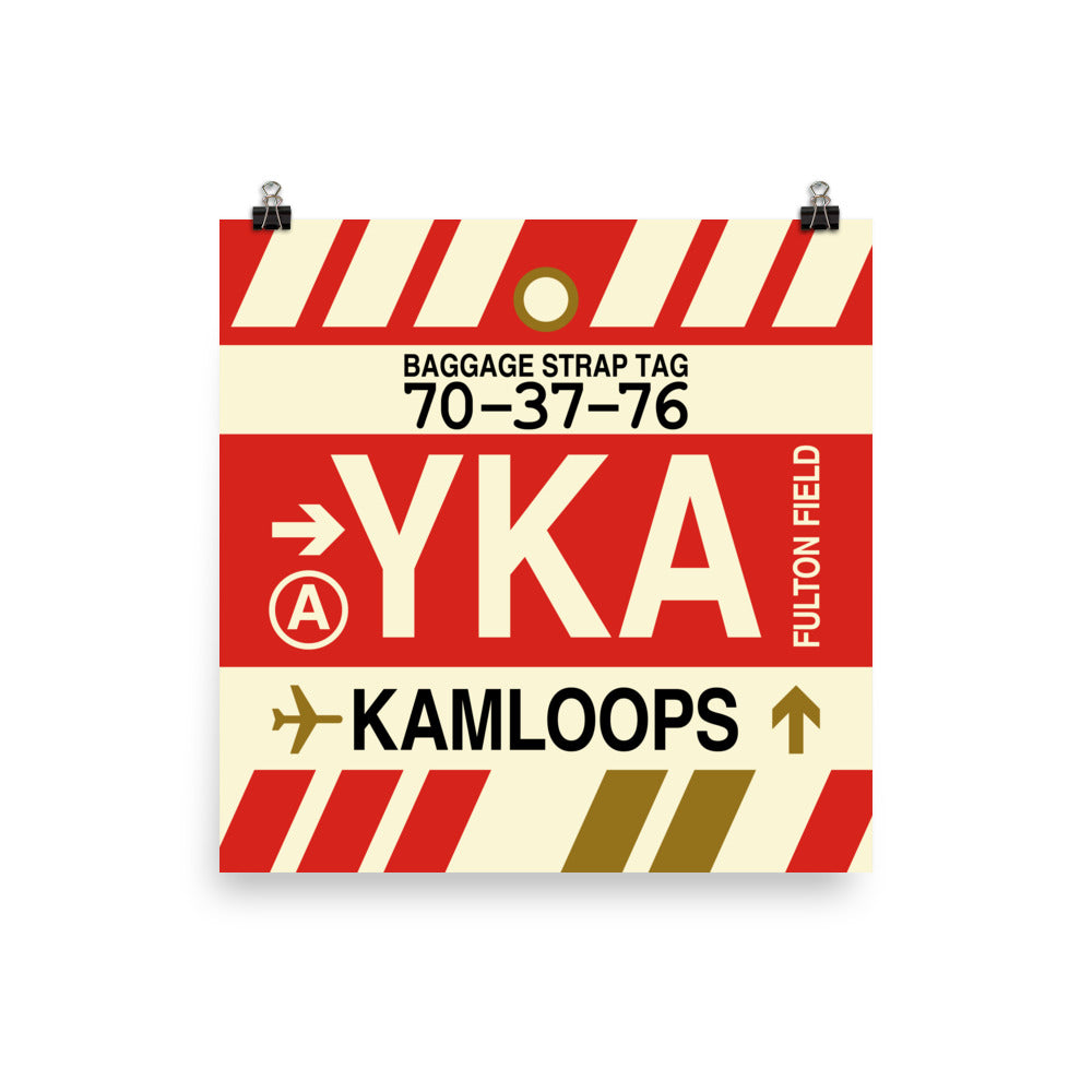 Travel-Themed Poster Print • YKA Kamloops Souvenir • YHM Designs - Image 01