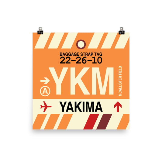 Travel-Themed Poster Print • YKM Yakima Souvenir • YHM Designs - Image 01