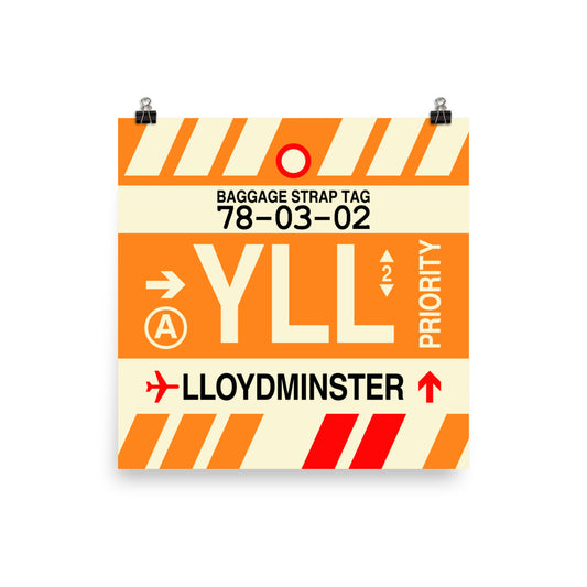 Travel-Themed Poster Print • YLL Lloydminster • YHM Designs - Image 01