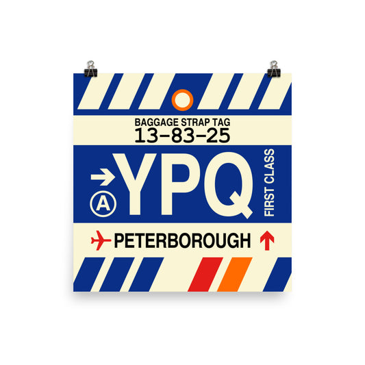 Travel-Themed Poster Print • YPQ Peterborough • YHM Designs - Image 01