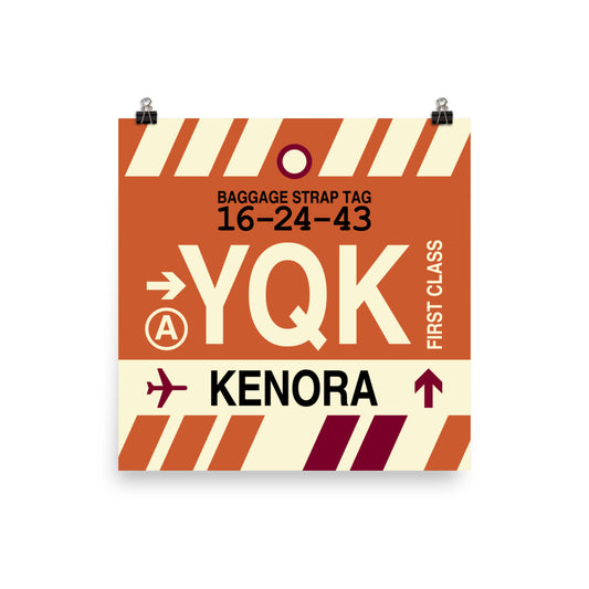 Travel-Themed Poster Print • YQK Kenora • YHM Designs - Image 01