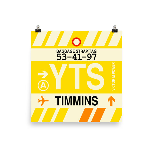 Travel-Themed Poster Print • YTS Timmins • YHM Designs - Image 01