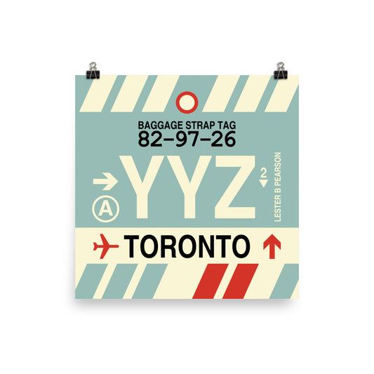 Travel-Themed Poster Print • YYZ Toronto • YHM Designs - Image 01