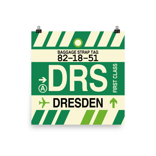 Travel-Themed Poster Print • DRS Dresden • YHM Designs - Image 02