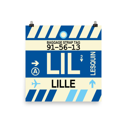 Travel-Themed Poster Print • LIL Lille • YHM Designs - Image 02