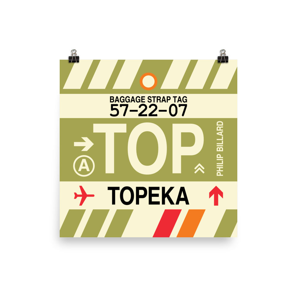 Travel-Themed Poster Print • TOP Topeka • YHM Designs - Image 02