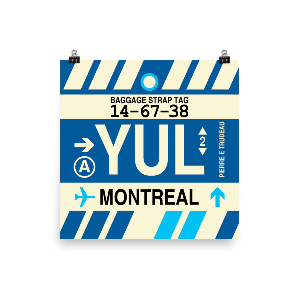 Travel-Themed Poster Print • YUL Montreal • YHM Designs - Image 02