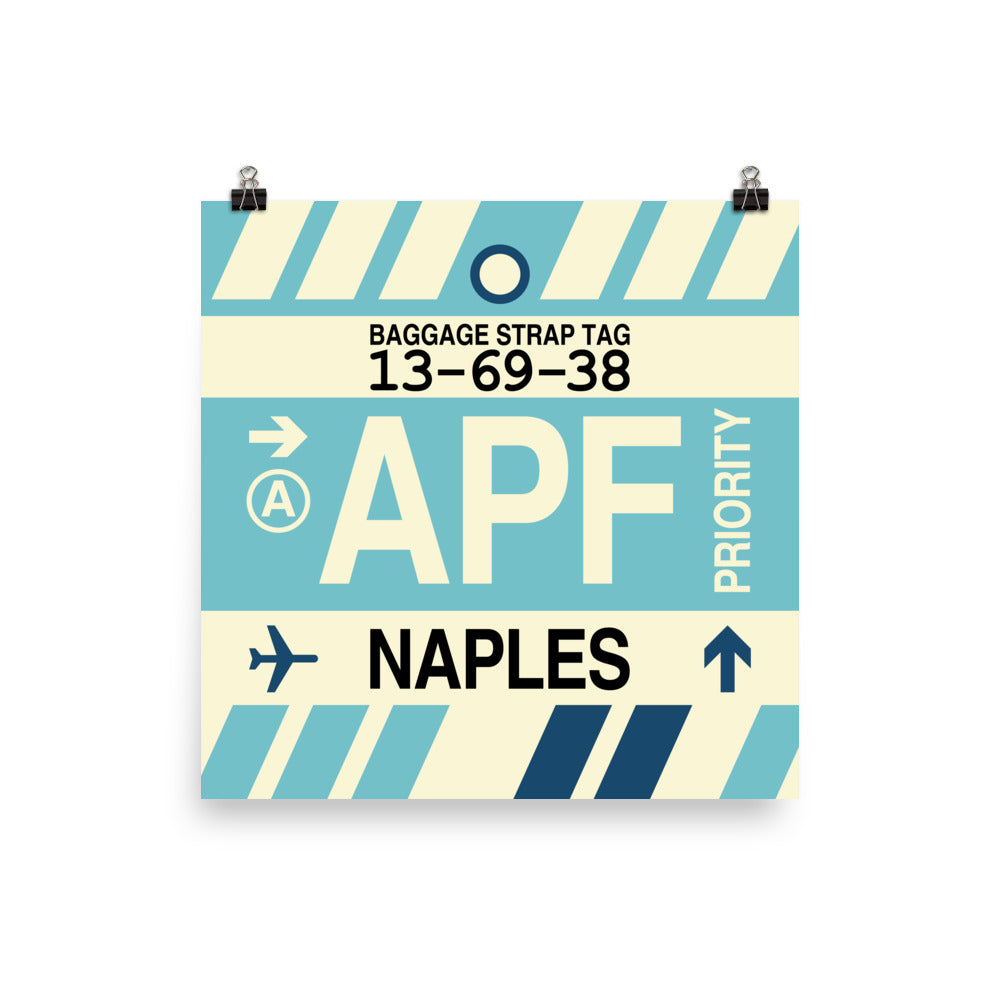Travel-Themed Poster Print • APF Naples • YHM Designs - Image 03