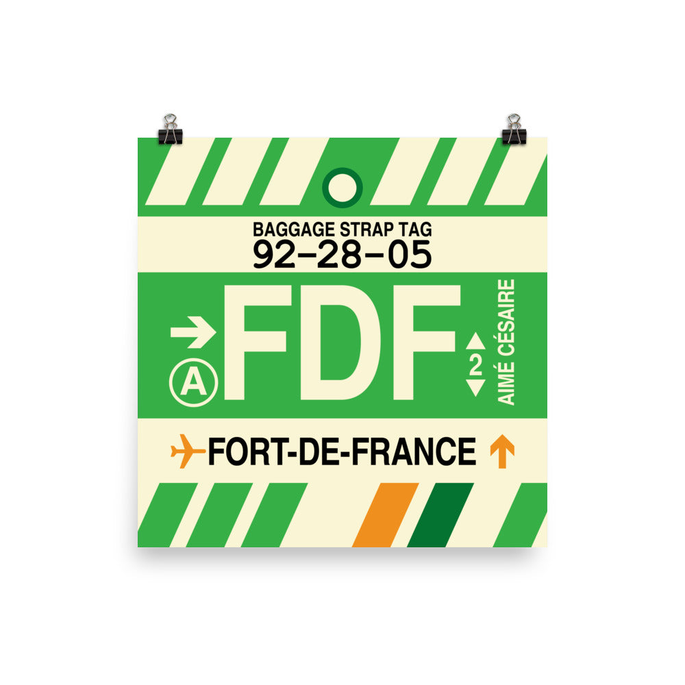 Travel-Themed Poster Print • FDF Fort-de-France • YHM Designs - Image 03