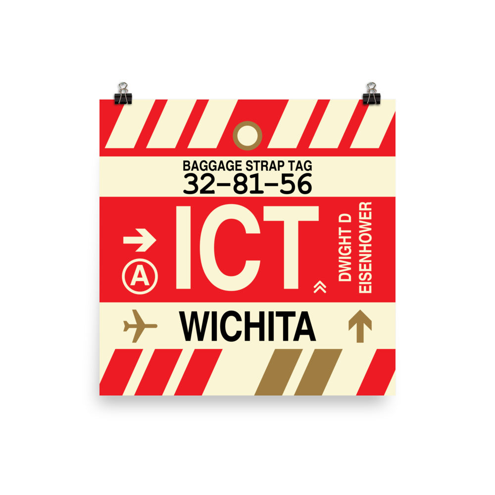 Travel-Themed Poster Print • ICT Wichita • YHM Designs - Image 03