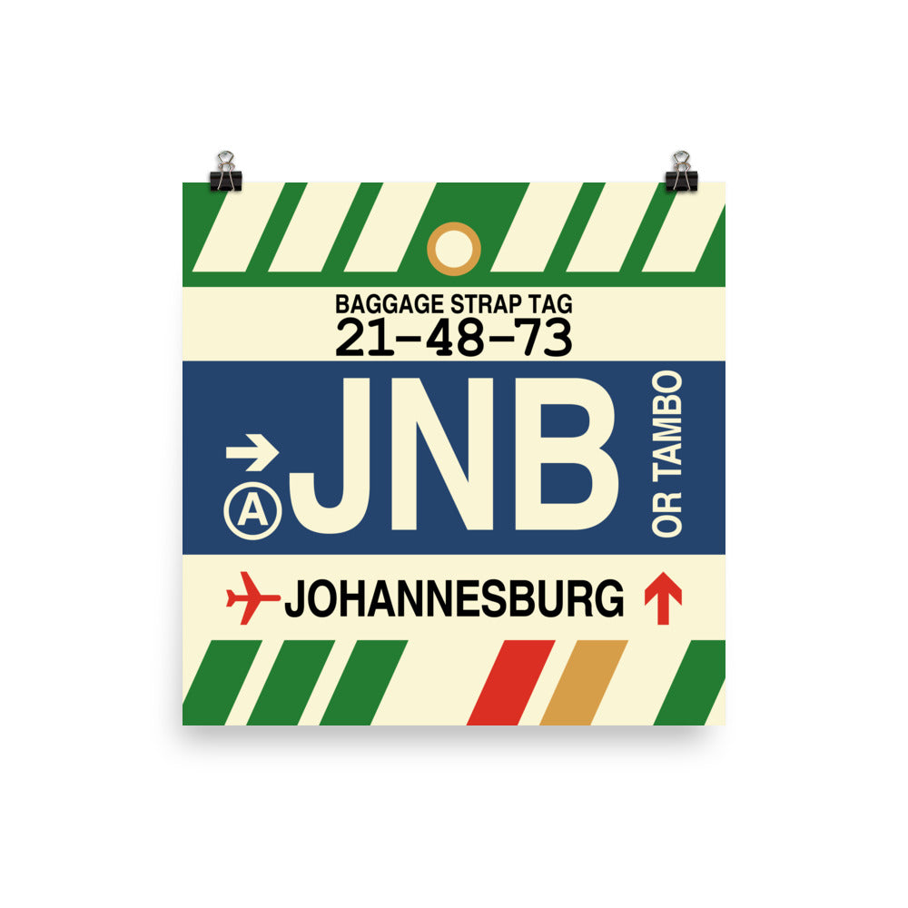 Travel-Themed Poster Print • JNB Johannesburg • YHM Designs - Image 03