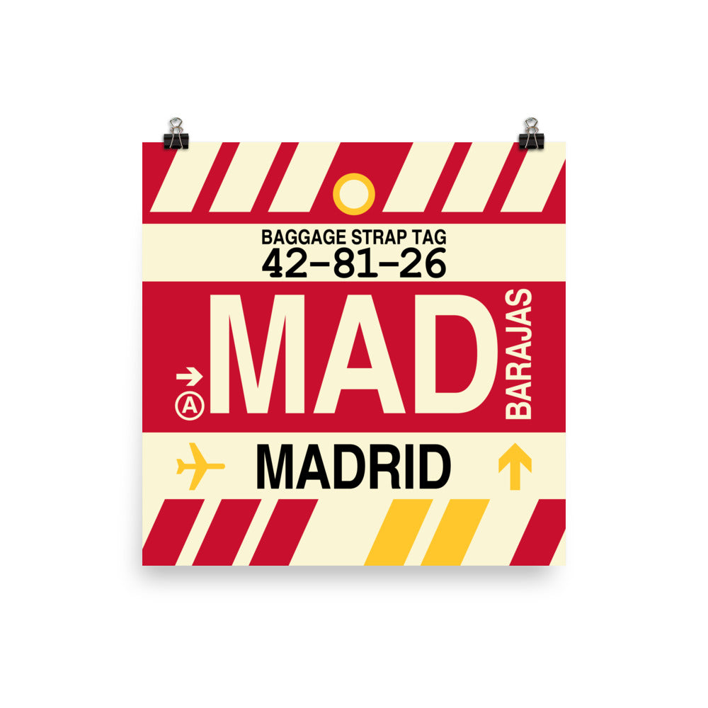 Travel-Themed Poster Print • MAD Madrid • YHM Designs - Image 03